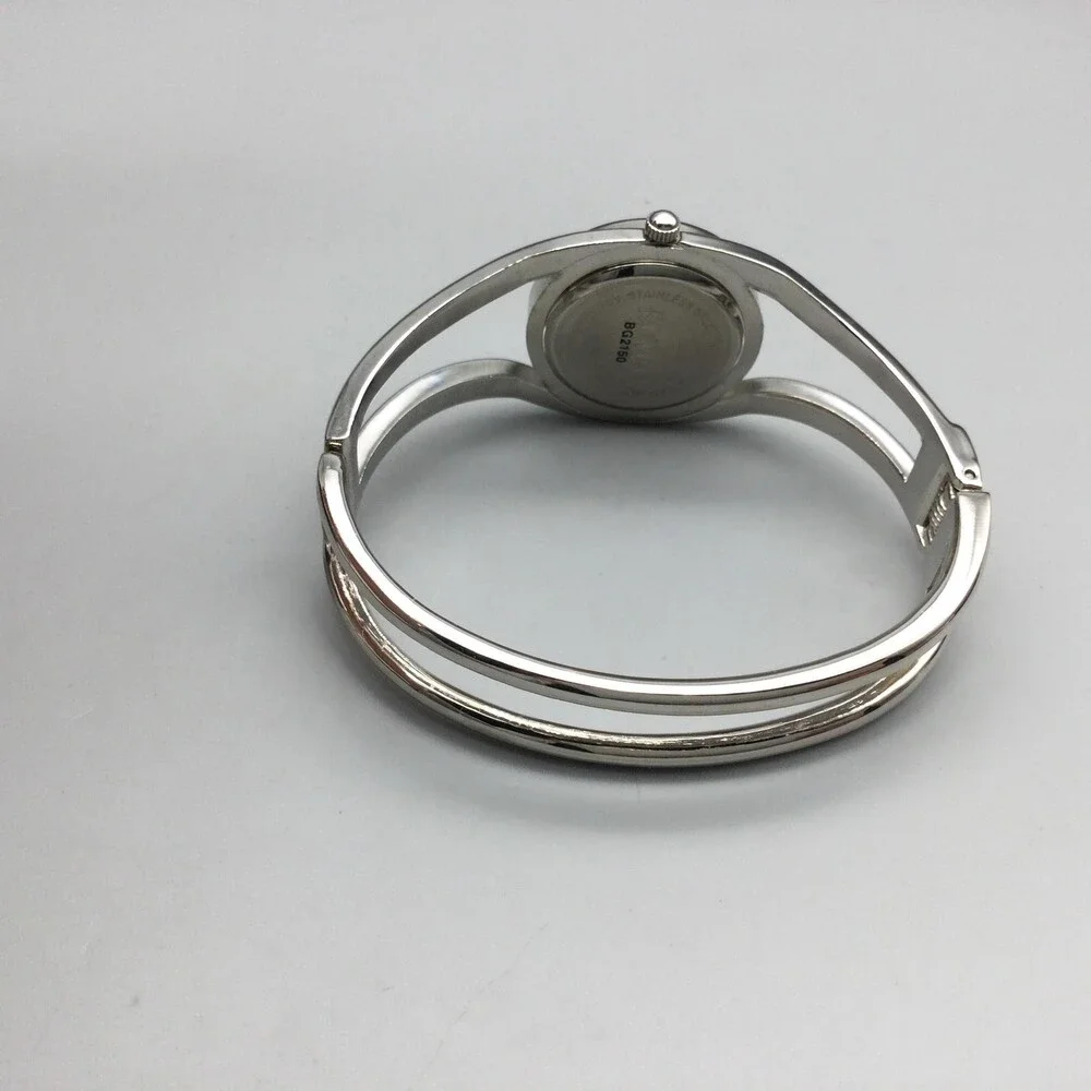 Bongo BG2150 Womens Watch 25mm Cream Dial Silver Tone Bangle Dress New Battery